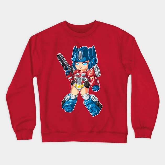 Transformer Gals: OptiMISS Prime Crewneck Sweatshirt by K-Bo.